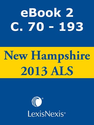cover image of New Hampshire Advance Legislative Service